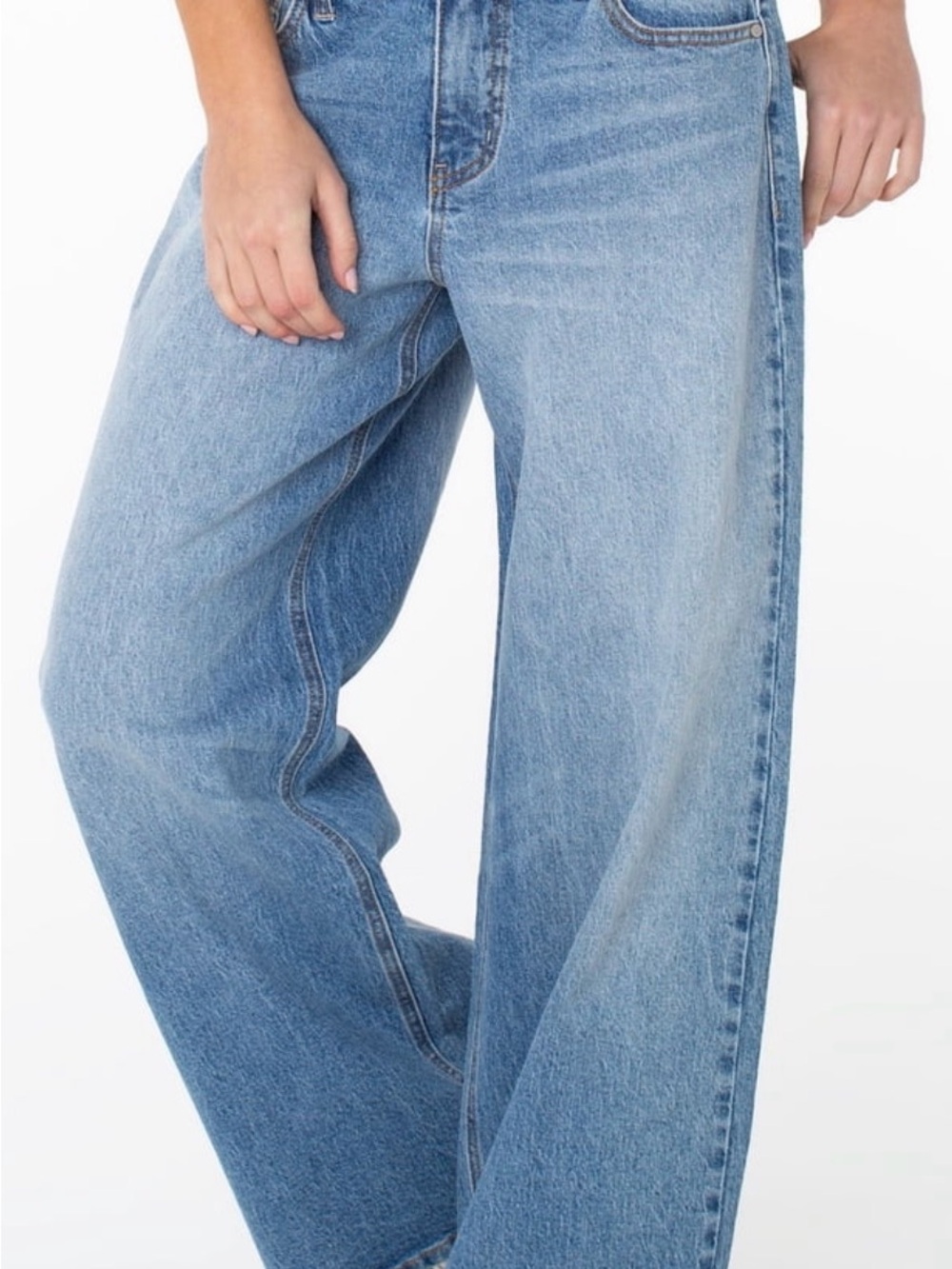 Celebrity Pink Light Blue Wide-Leg Jeans